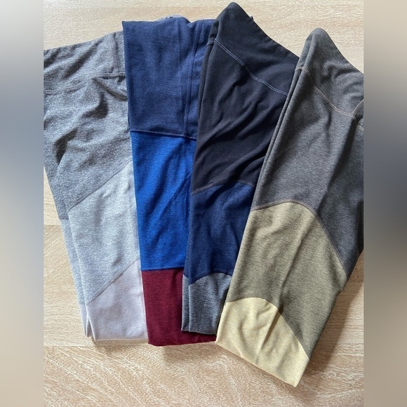LOT 4 PAIRS Outdoor Voices Colorblock Springs Long Workout Active Leggings Small - Picture 2 of 16